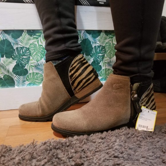 Sorel | Shoes | Sorel Zebra Ankle Boots | Poshmark